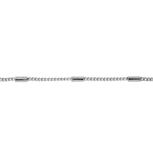 1.2mm Satellite Curb Chain - Silver