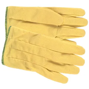 9850M MCR Safety Gloves, Medium, Vinyl Impregnated, Yellow, 9 1/2 Inch L