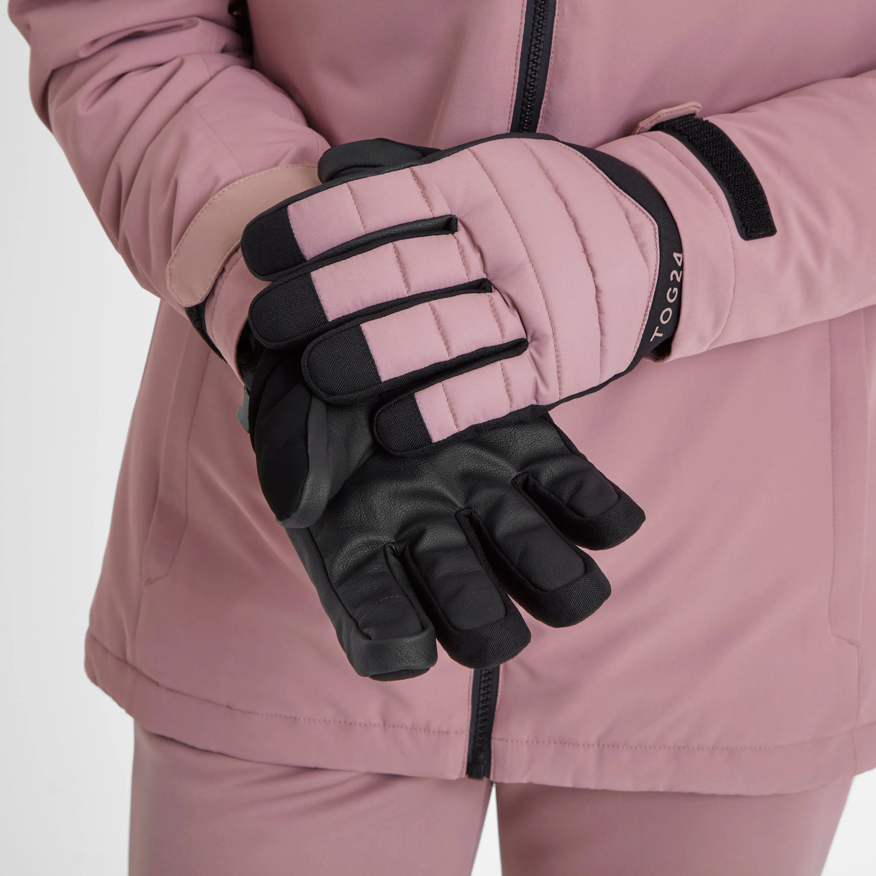 Adventure Ski Gloves - Faded Pink