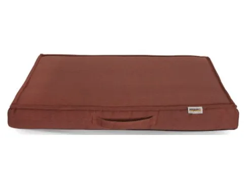 ALBA Cushion with removable cover Bordeaux Canvas 80x60x10 cm