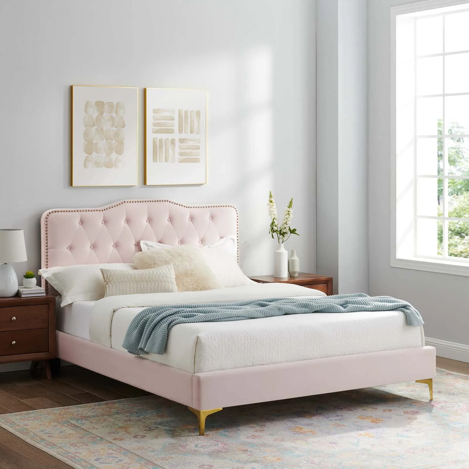 Amber Tufted Performance Velvet Twin Platform Bed By Modway - MOD-6778