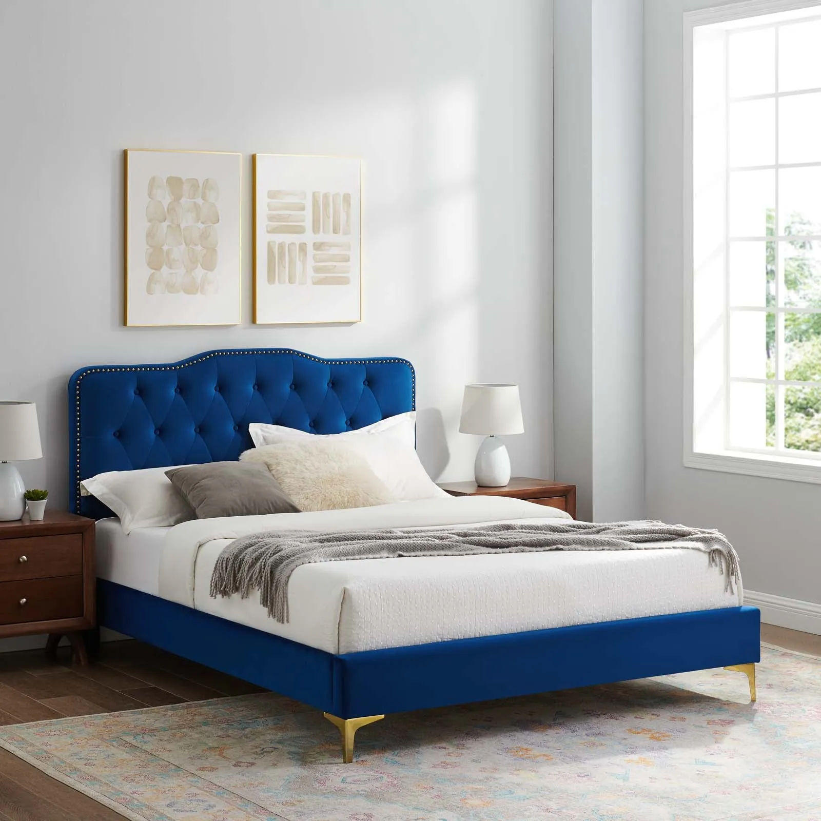 Amber Tufted Performance Velvet Twin Platform Bed By Modway - MOD-6778