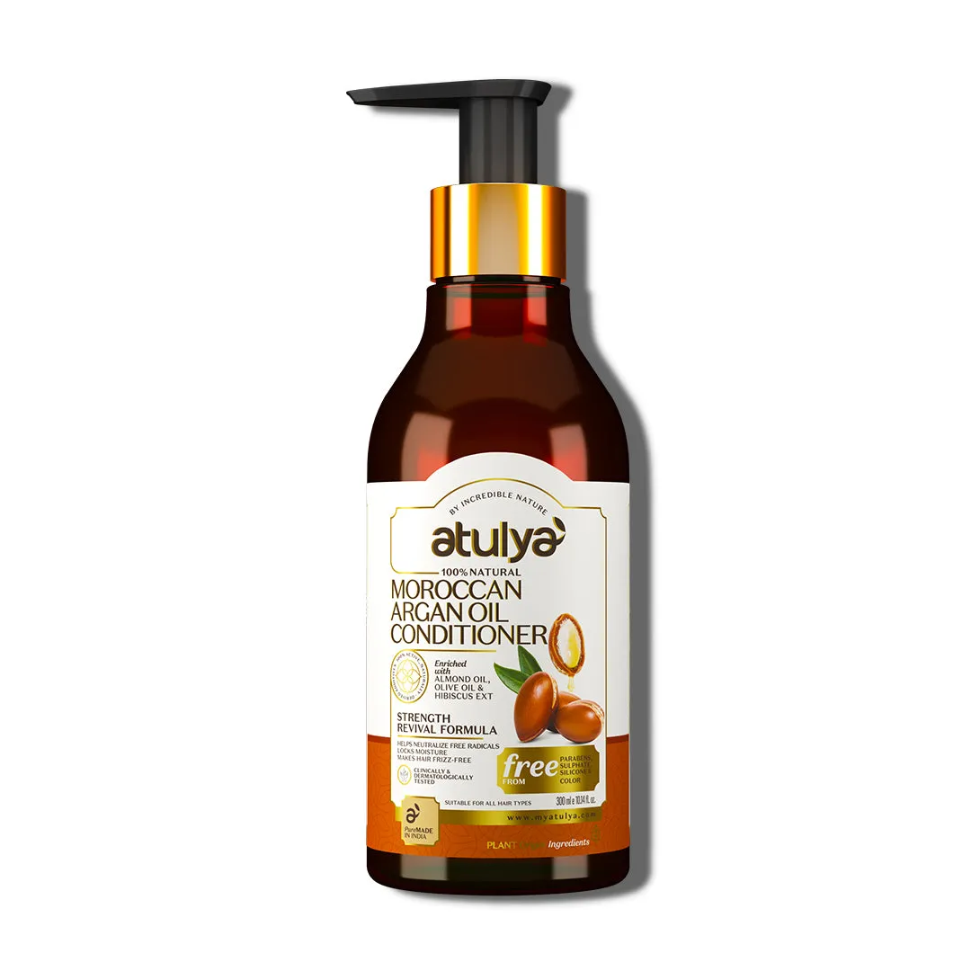 atulya Moroccan Argan Oil Hair Conditioner - 300ml (Add 2 Products in the Cart & Get 1 Free Product Use Code: B1G1)