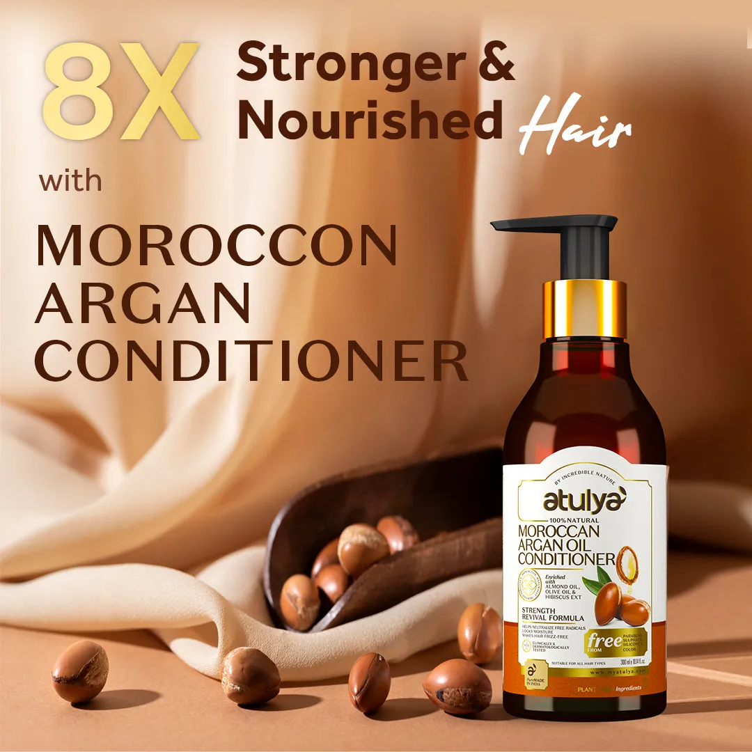 atulya Moroccan Argan Oil Hair Conditioner - 300ml (Add 2 Products in the Cart & Get 1 Free Product Use Code: B1G1)