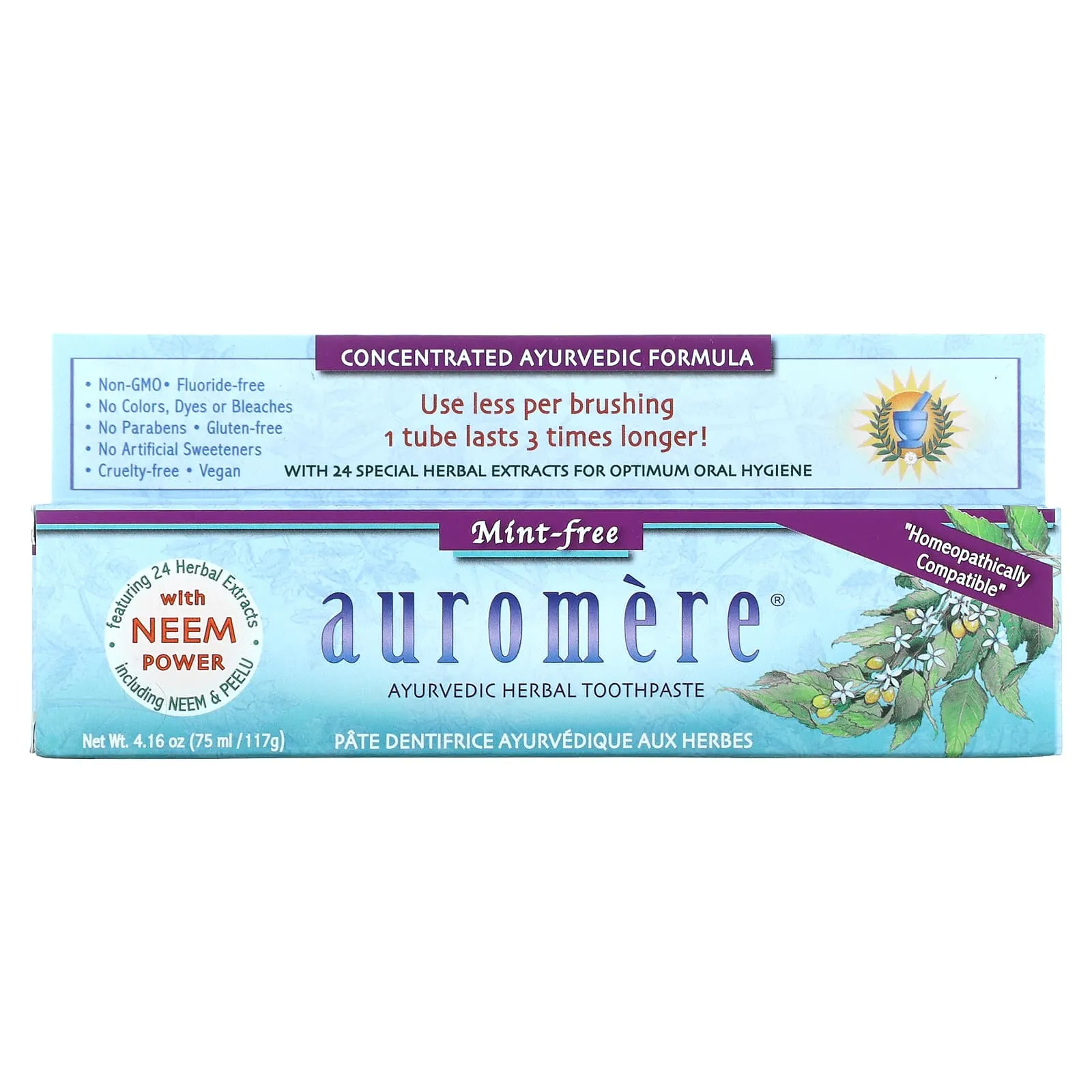 Auromere Imports, Toothpaste Mint-Free, 4.16 Oz