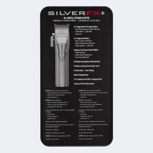 BabylissPro SilverFX  Metal Lithium Clipper