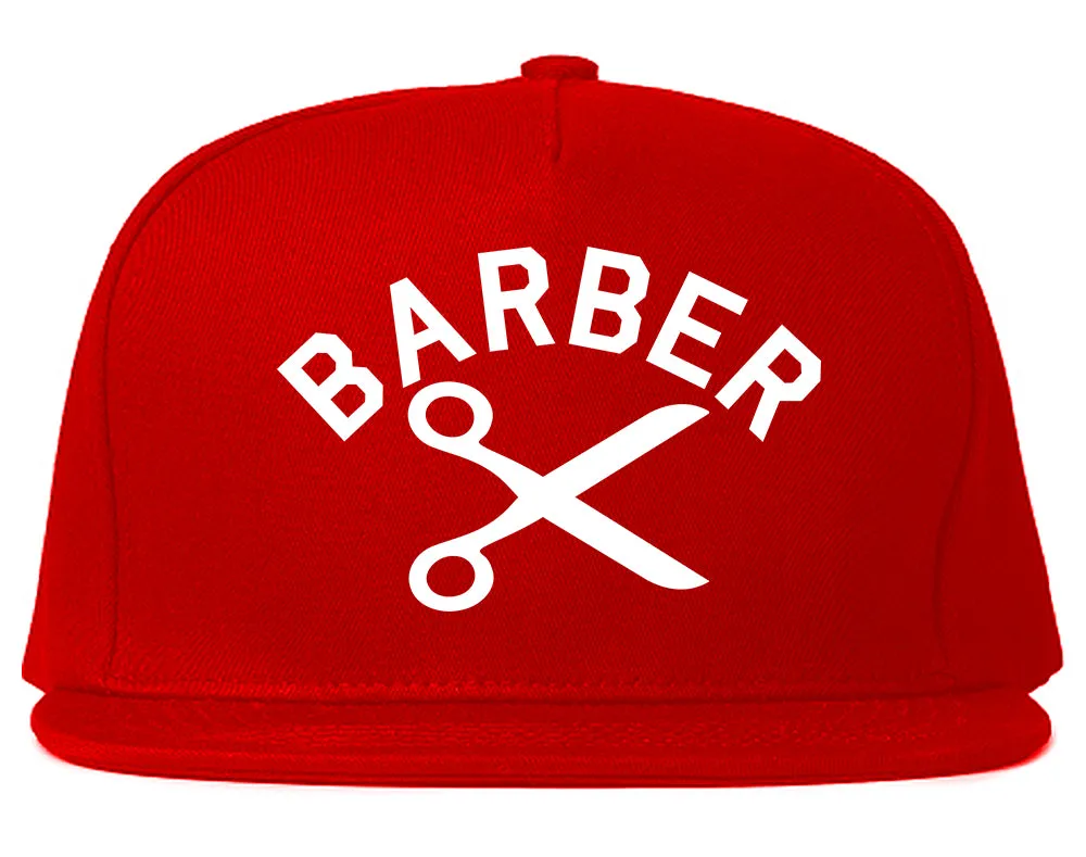 Barber Scissors Mens Snapback Hat