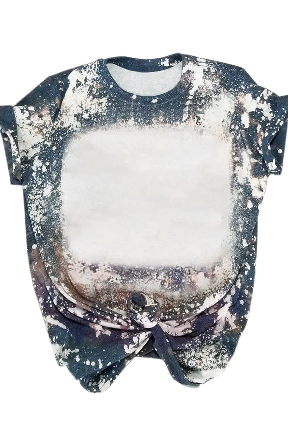 Bleached Multicolor Tie Dye Round Neck T-shirt