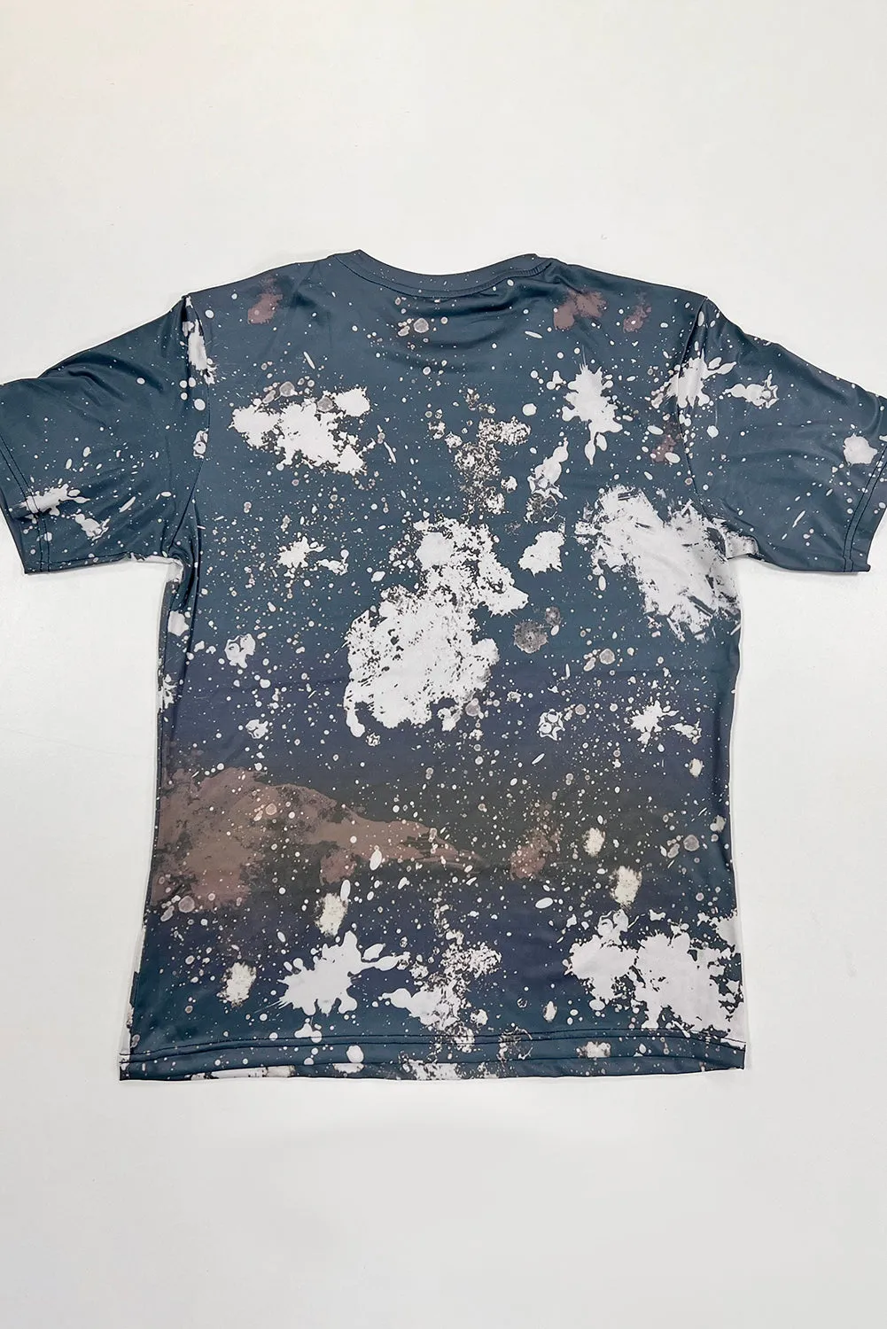 Bleached Multicolor Tie Dye Round Neck T-shirt