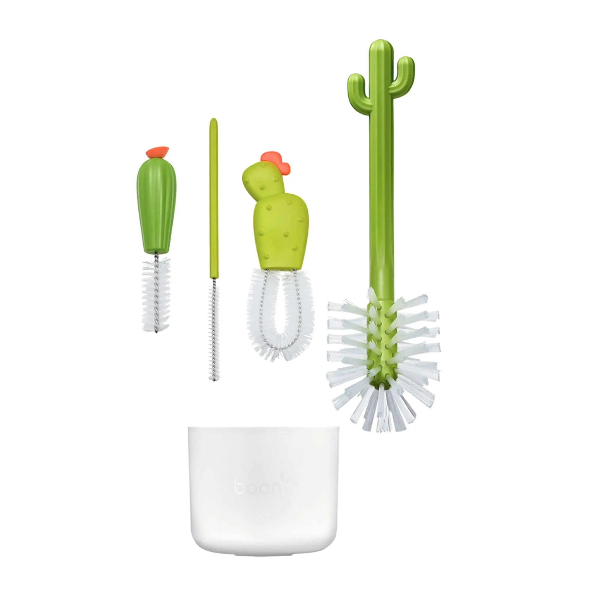 BOON Cacti Brush Set - White/Green