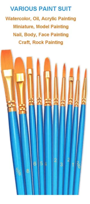 BOSOBO PAINT BRUSH SET 10PK