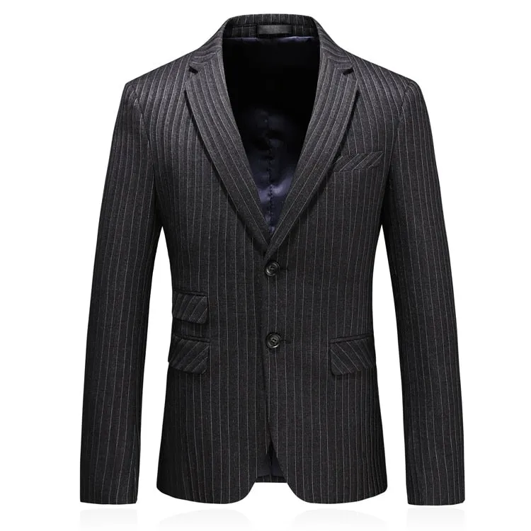 CGSUITS Men's Fashion Luxury Style Plaid Design Jacquard Khaki Brown Blazer Suit Jacket