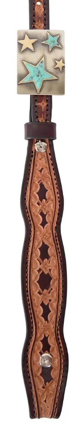 Circle Y Saturn Rising Leather Browband Headstall, Full