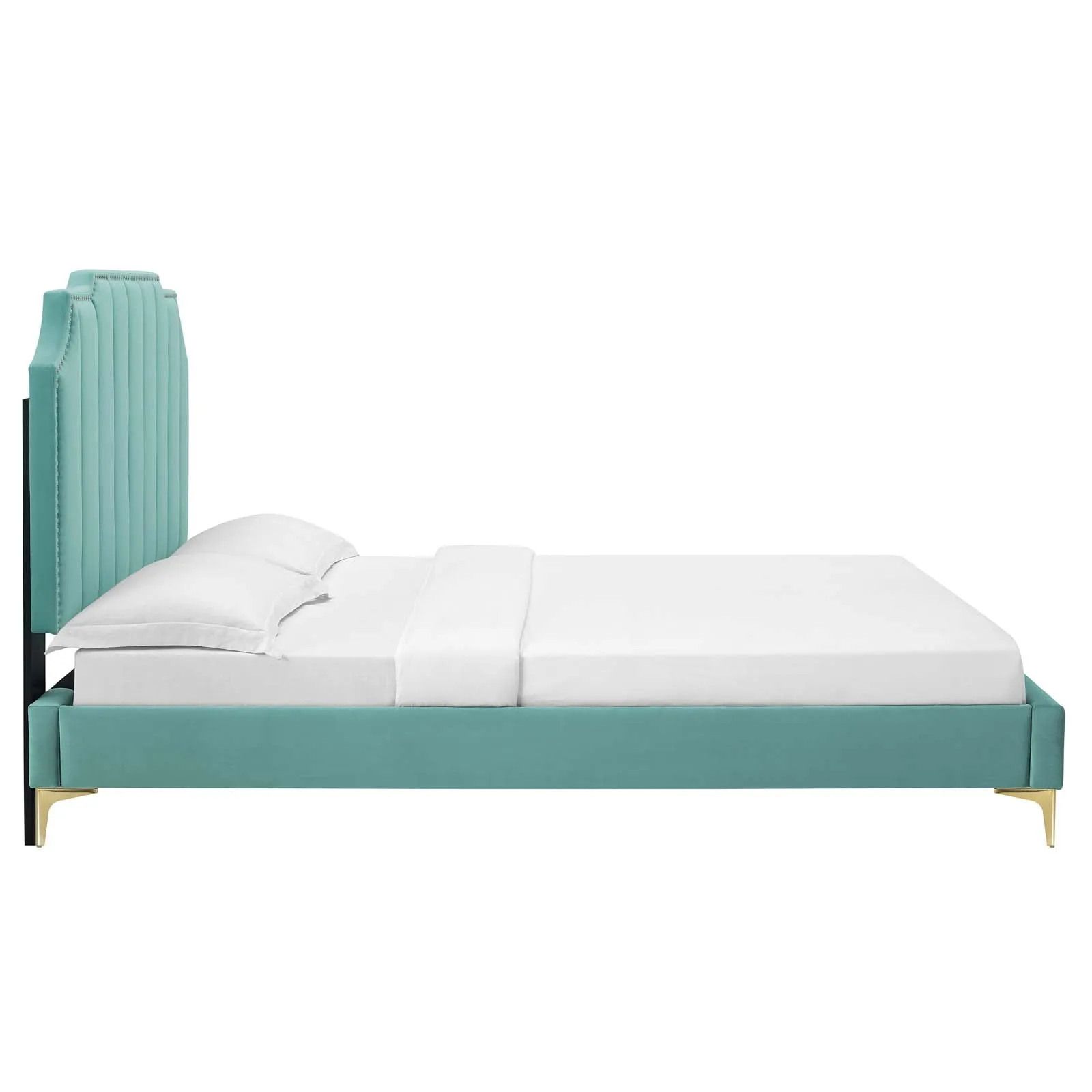 Colette Full Performance Velvet Platform Bed By Modway - MOD-6888