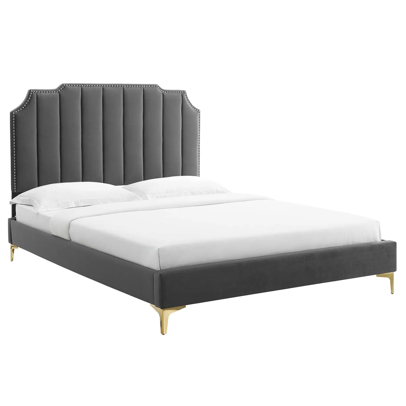 Colette Full Performance Velvet Platform Bed By Modway - MOD-6888