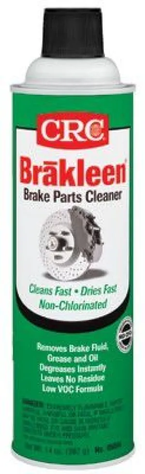 CRC 05084 Brakleen Non-Chlorinated Brake Parts Cleaners, 14 oz Aerosol Can, Less 45% VOC (12 Cans)