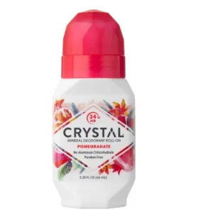 CRYSTAL - Mineral Deodorant Roll-On, Pomegranate - 2.25 fl. oz. (66 ml)