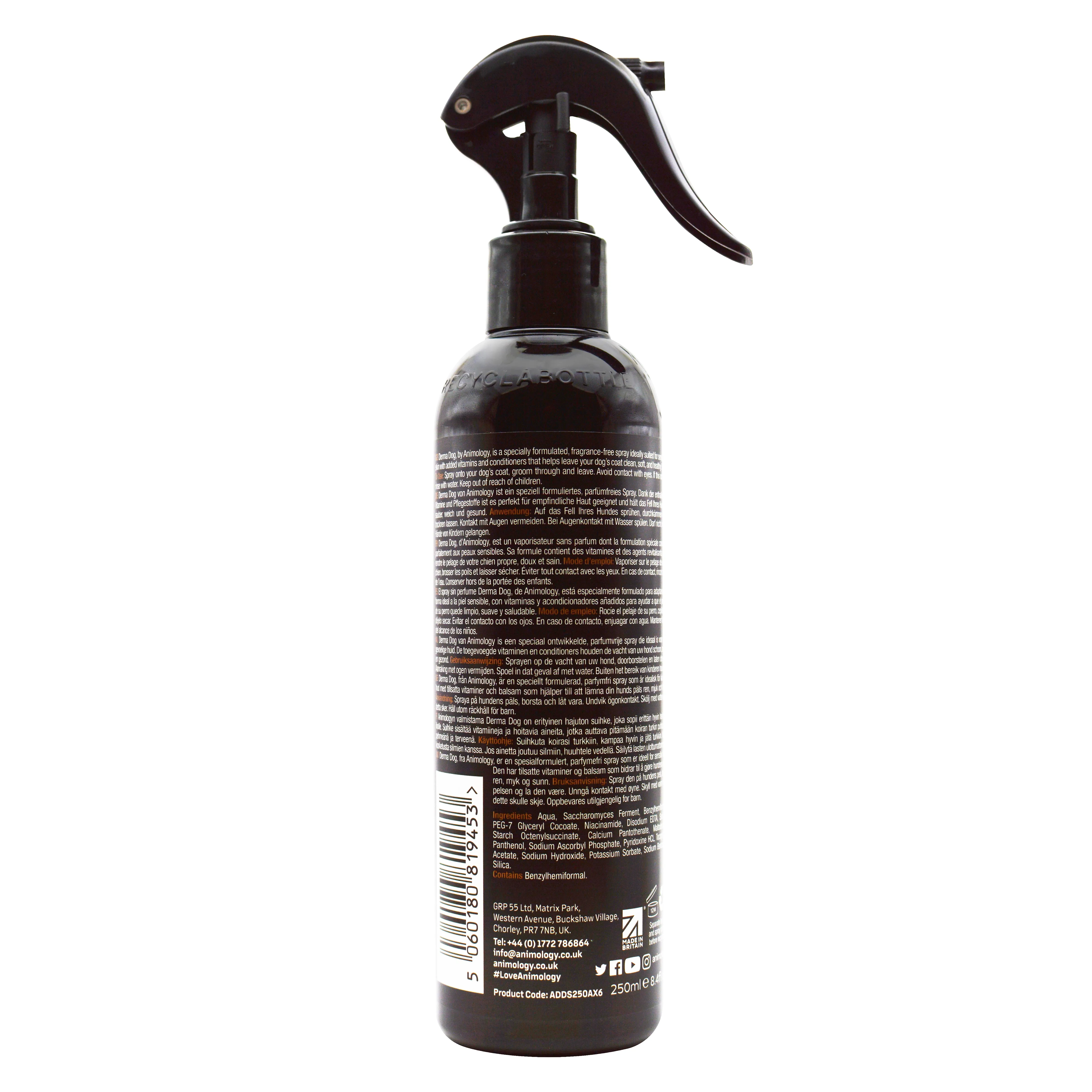 Derma Dog No Rinse Sensitive Dog Shampoo Spray 250ml