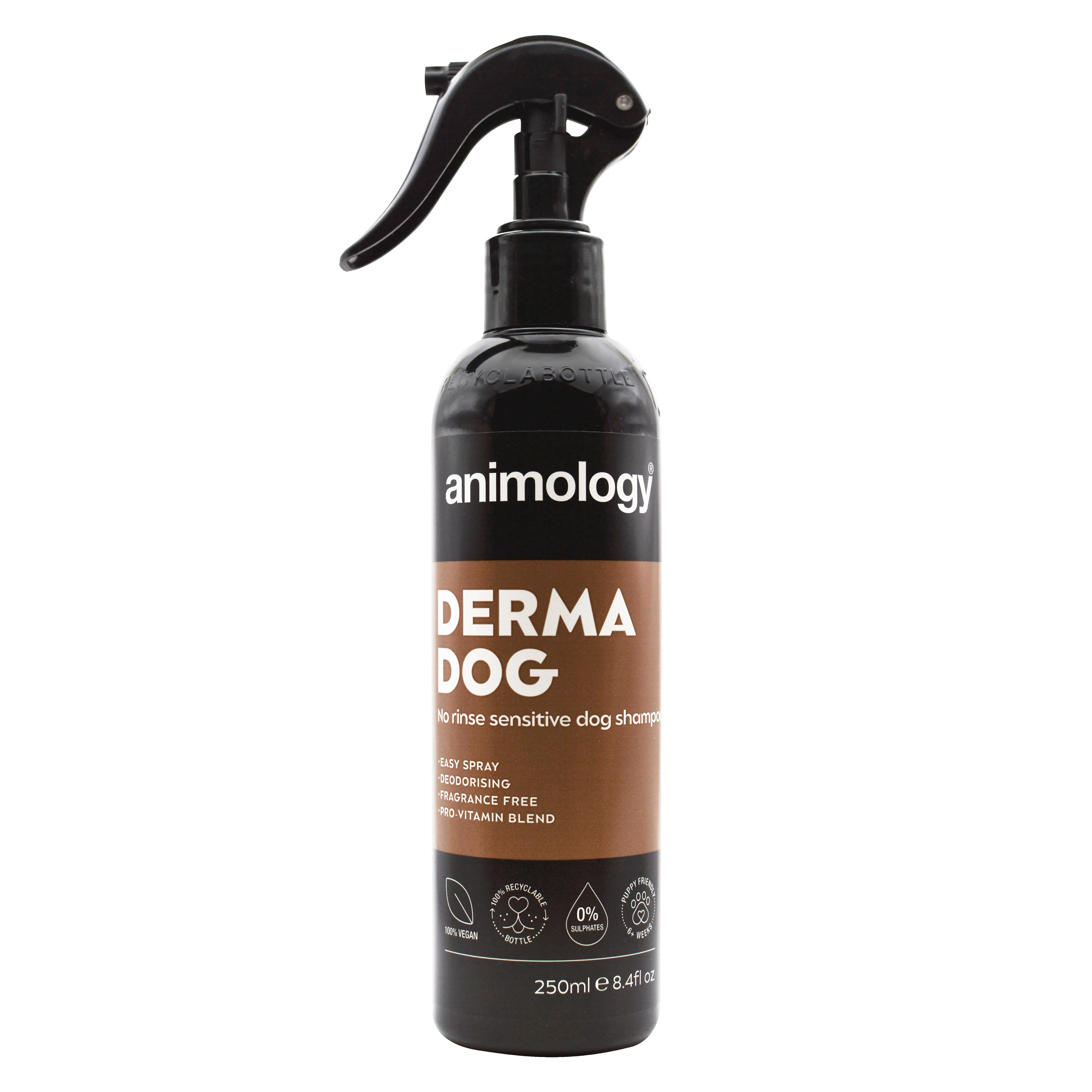 Derma Dog No Rinse Sensitive Dog Shampoo Spray 250ml