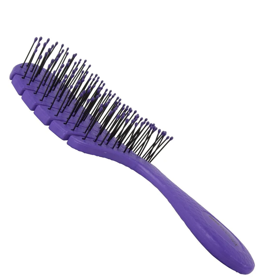 Detangler Leaf Shape Hair Brush with Plant Based Handle For Cats & Dogs