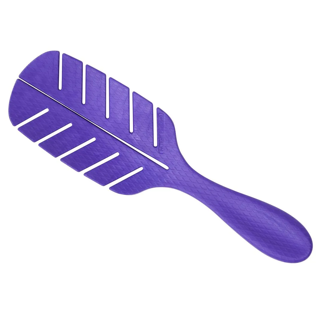 Detangler Leaf Shape Hair Brush with Plant Based Handle For Cats & Dogs