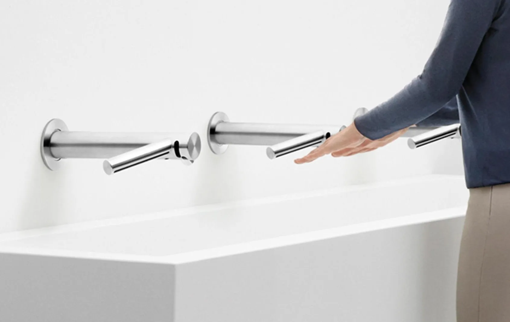 DYSON® Airblade™ WASH DRY WD06 WALL Hand Dryer & Tap - Wash and Dry Hands at the Sink (SKU# 247669-01 / 247915-01)