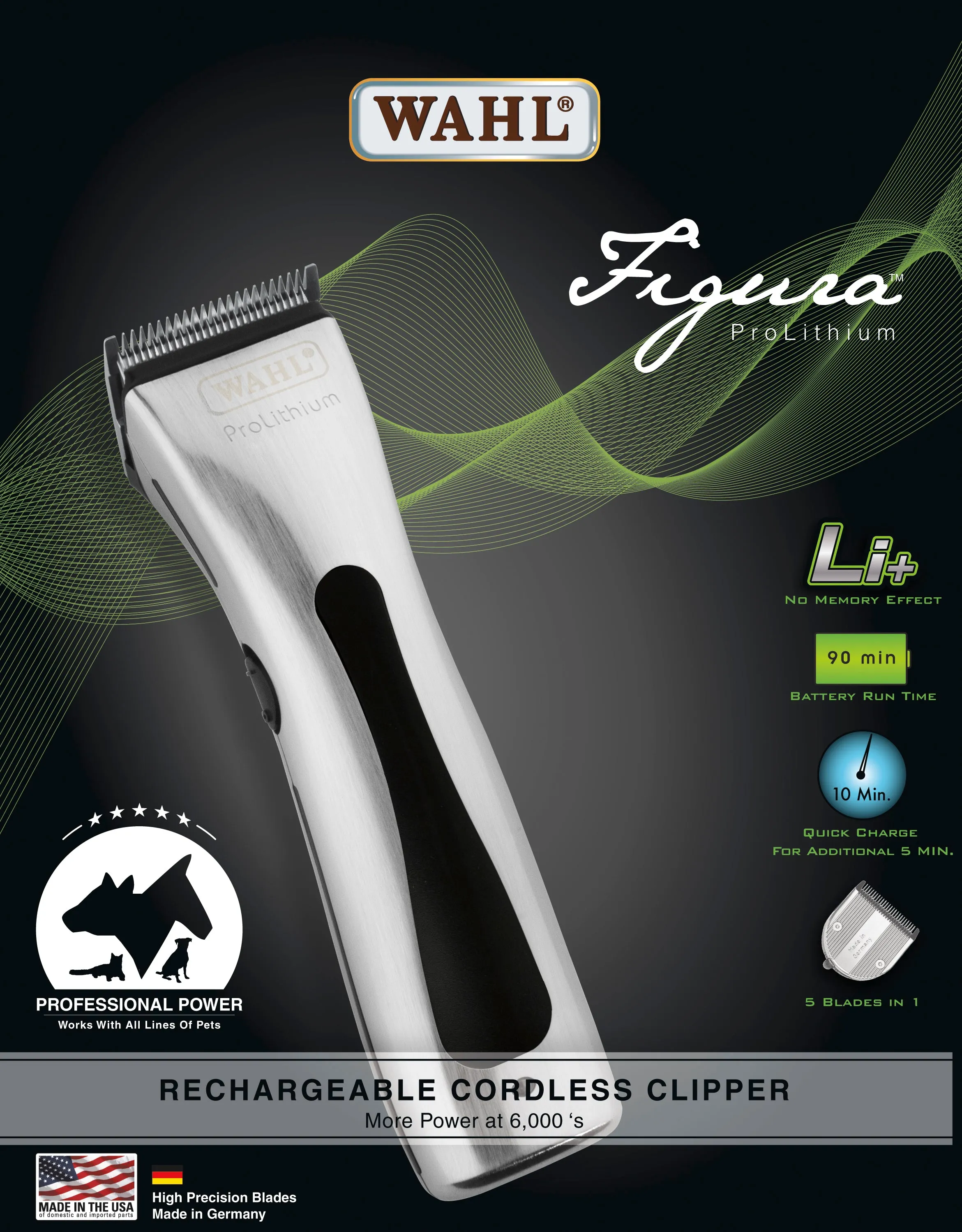 Figura Professional Cordless Clipper - Red