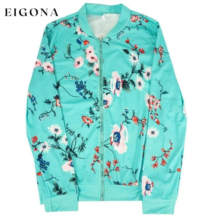 Floral-Patterned Lightweight Women's Jacket