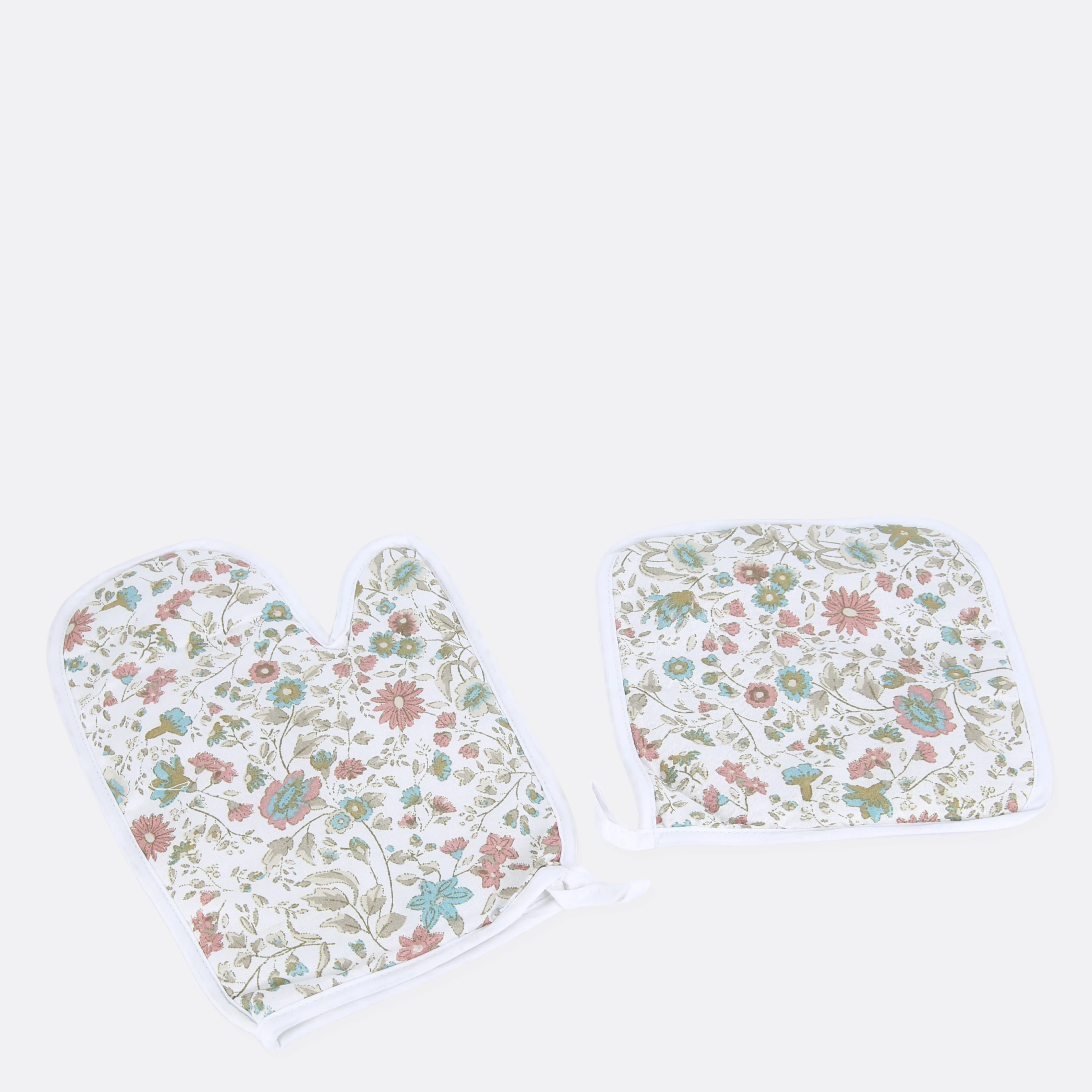 Floret Oven Mitts and Pot Holders With Hooks