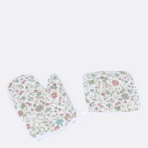 Floret Oven Mitts and Pot Holders With Hooks