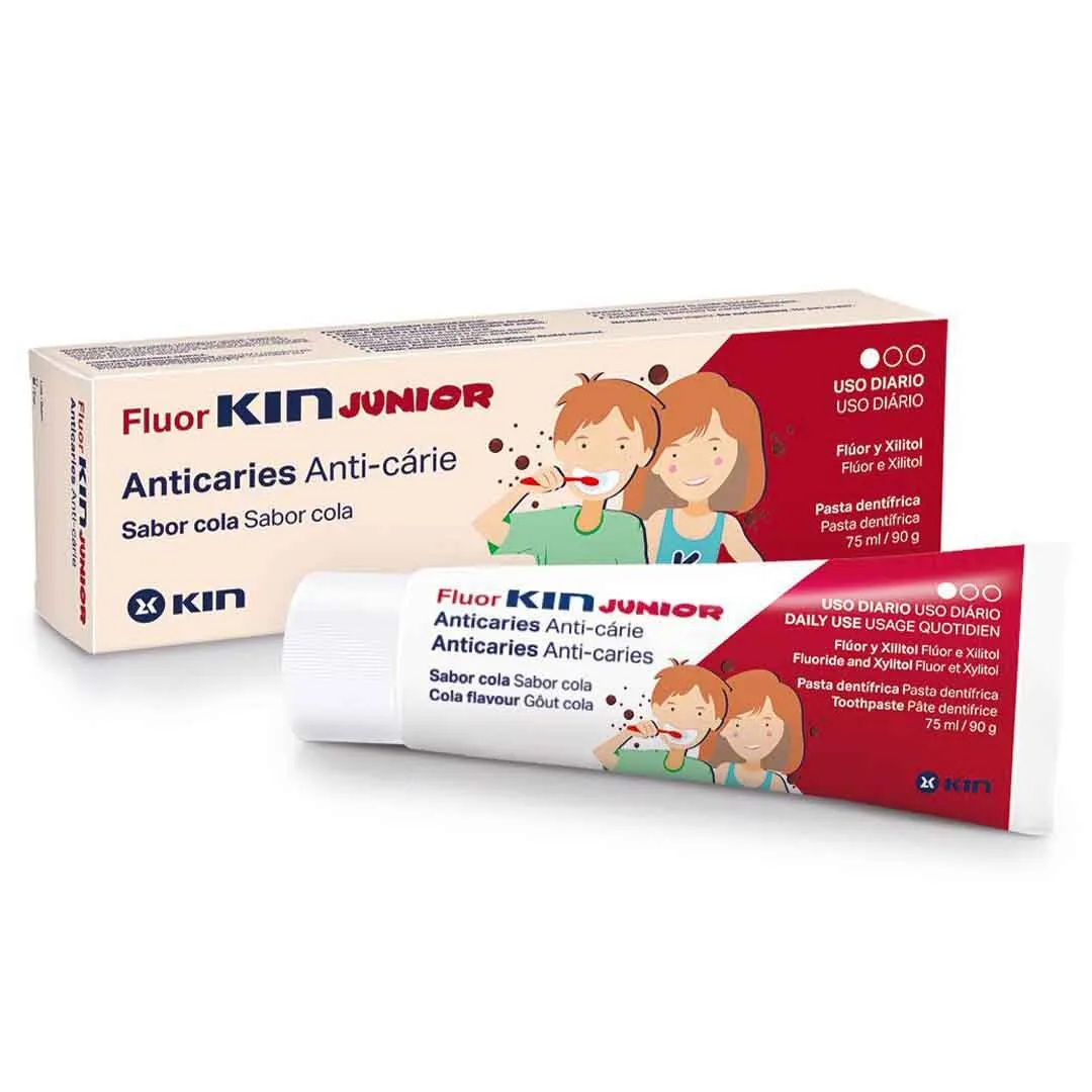 Fluor Kin Junior Strawberry Gel 75Ml Toothpaste 1 % 75 ML