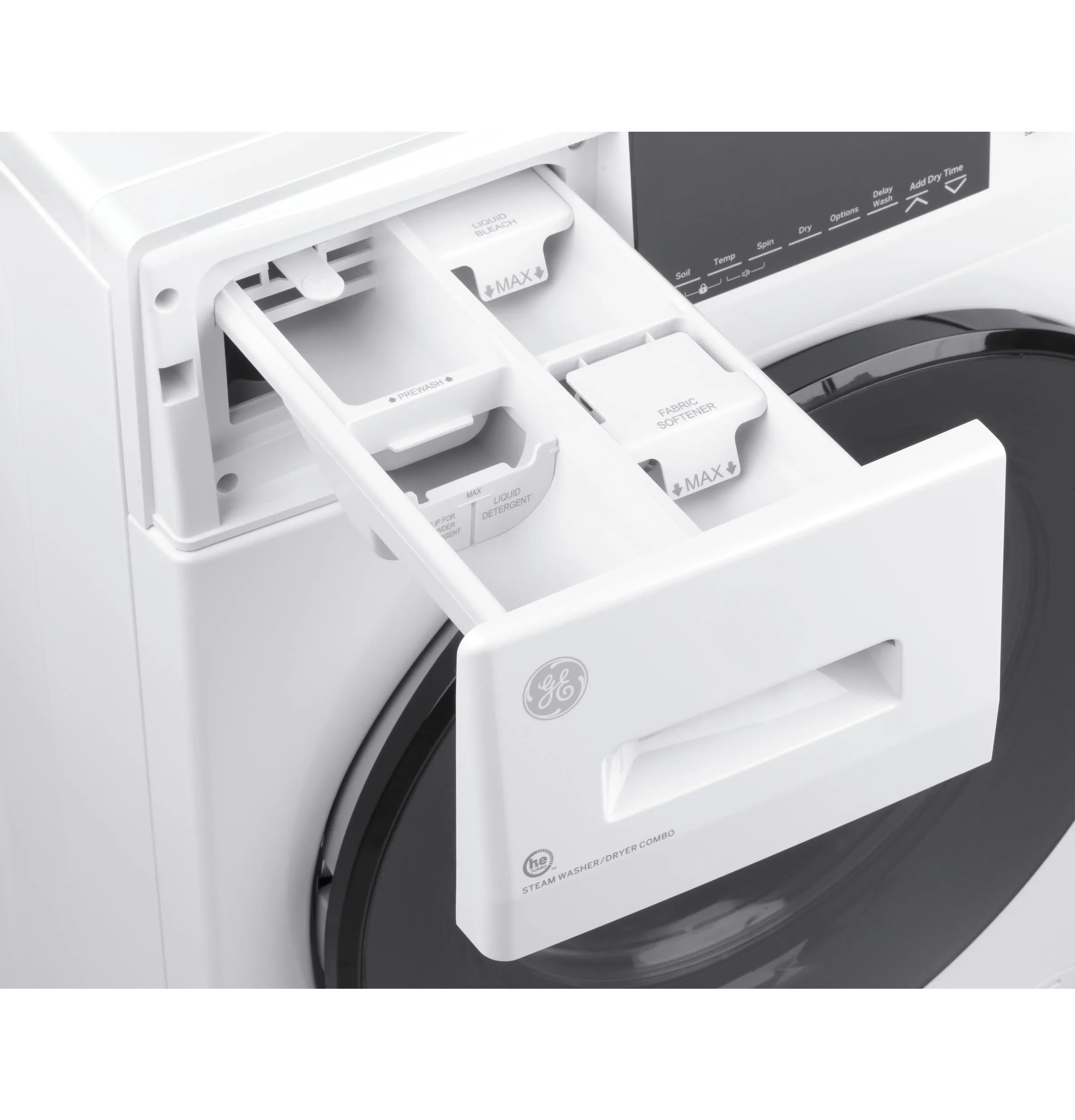 GFQ14ESSNWW GE® 24" 2.4 cu. ft.Capacity Front Load Washer/Condenser Dryer Combo