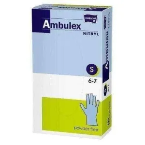 Gloves Nitrile Ambulex powder free non sterile size S x 100 pieces