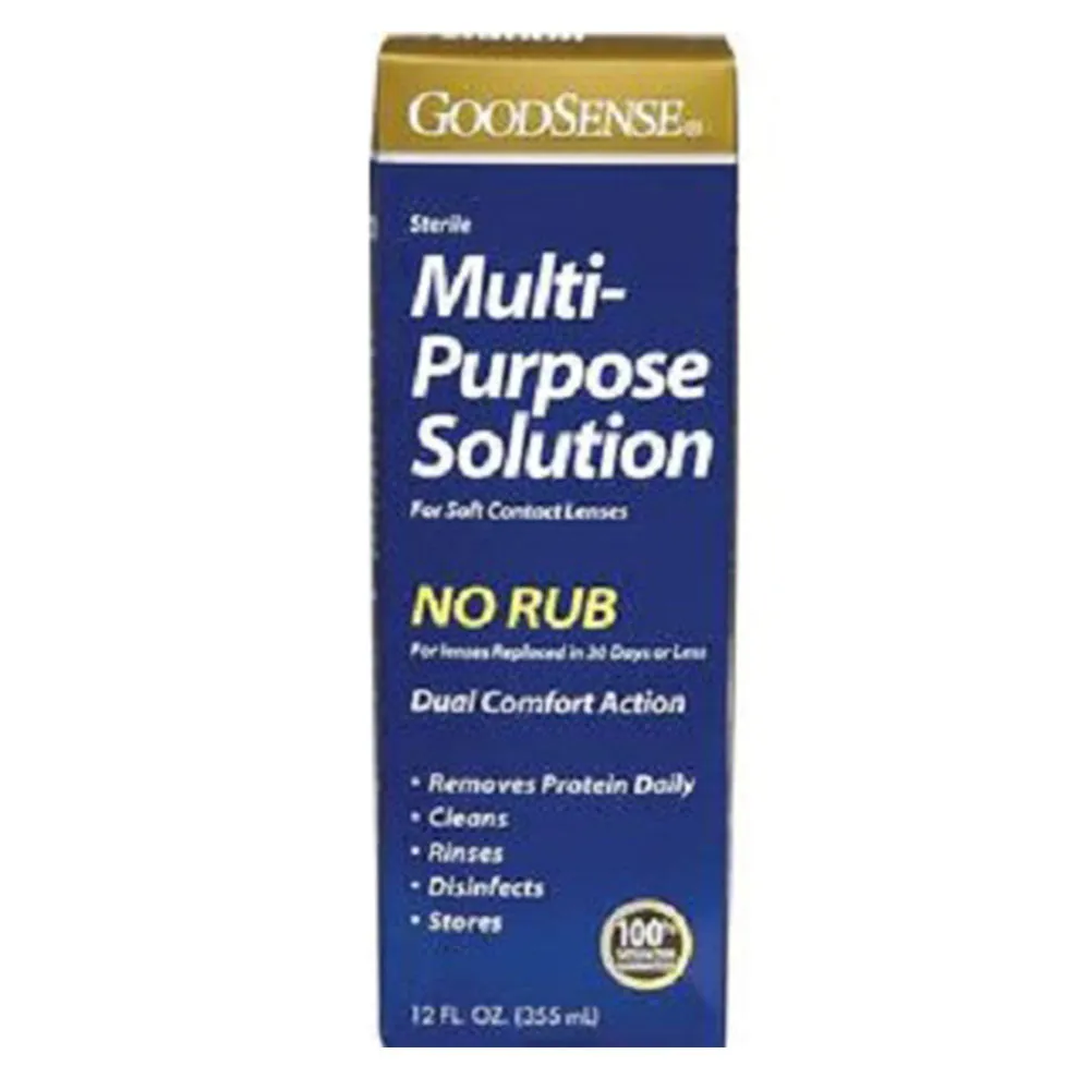 GoodSense Multi-Purpose Saline Solution for Soft Contact Lenses, 12 oz.