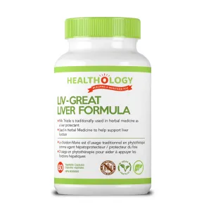 Healthology Liv-Great Liver Formula 60 Vegetarian Capsules