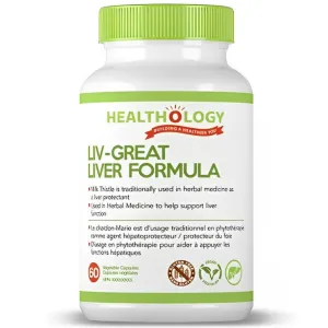 Healthology Liv-Great Liver Formula 60 Veggie Caps