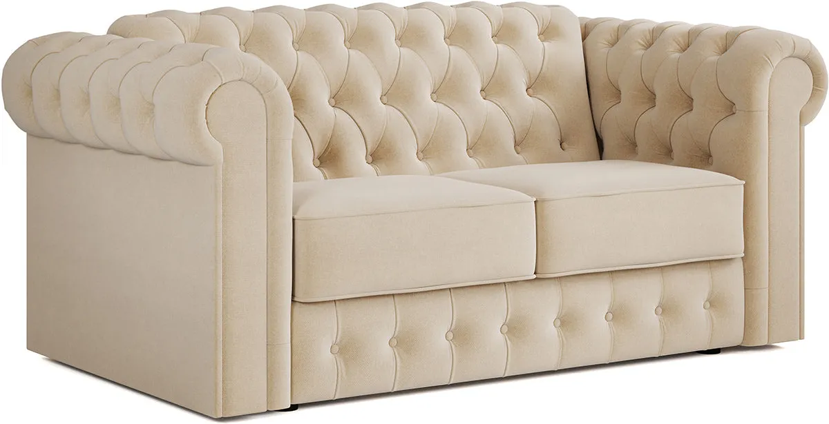 Jay-Be Chesterfield 2 Seater Sofa Bed with Deep e-Sprung™ Mattress