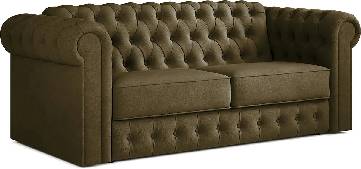 Jay-Be Chesterfield 3 Seater Sofa Bed with Deep e-Sprung™ Mattress