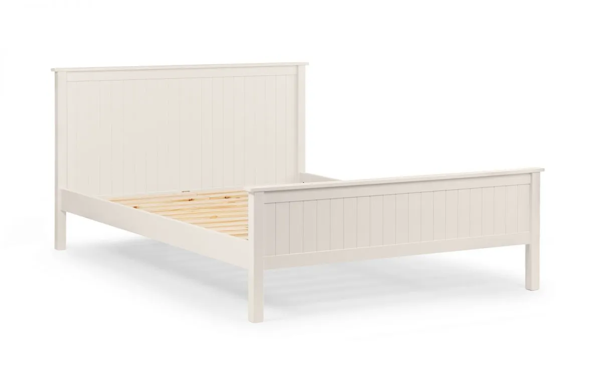 Julian Bowen Maine White Bed Frame