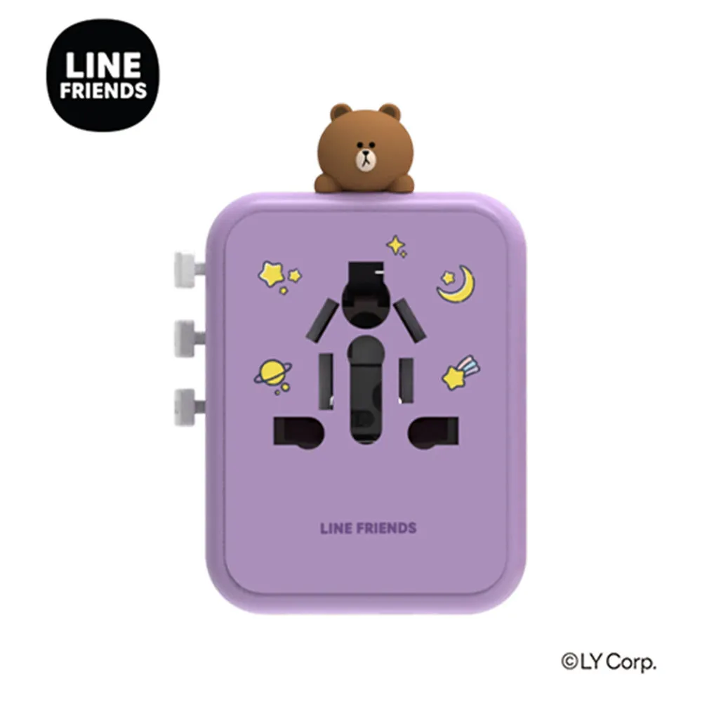 Line Friends Universal Converter 20W Fast Travel Charger