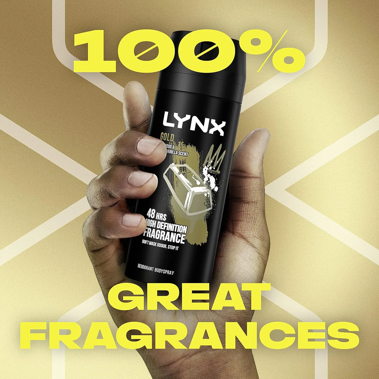 Lynx Gold Oud Wood And Dark Vanilla Deodorant Bodyspray 150ml