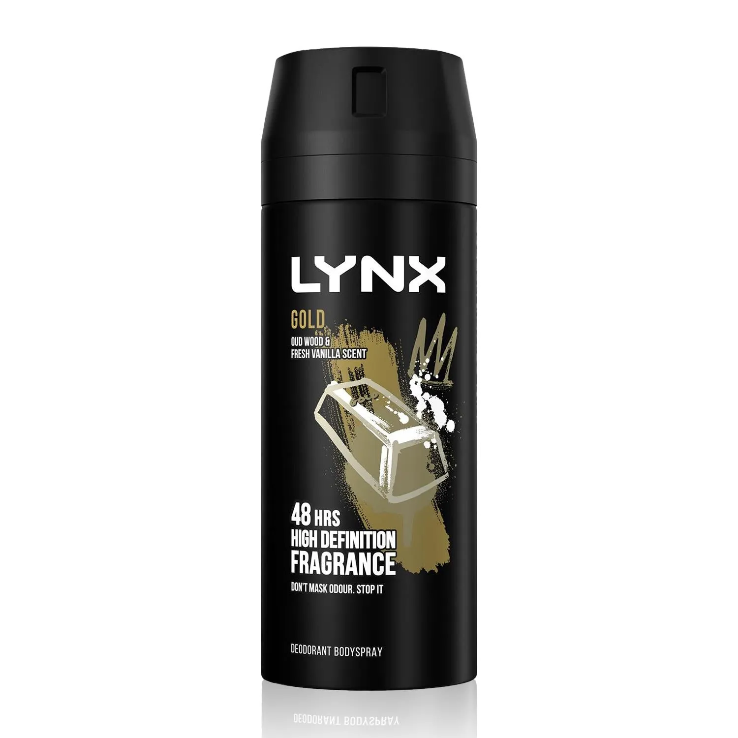 Lynx Gold Oud Wood And Dark Vanilla Deodorant Bodyspray 150ml