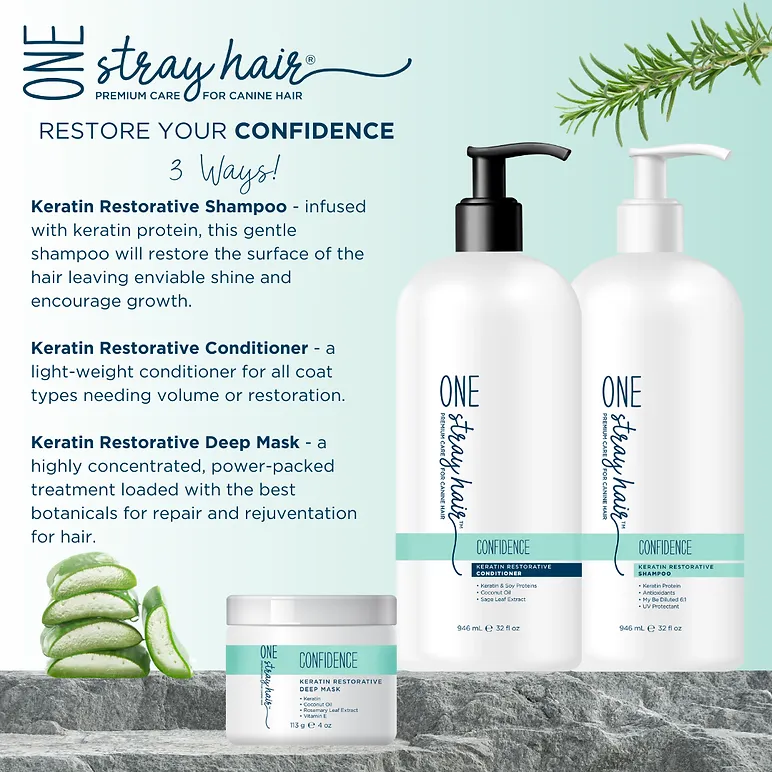One Stray Hair Confidence Keratin Restorative Conditioner For Dogs