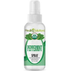 Organic Peppermint Essential Oil Spray