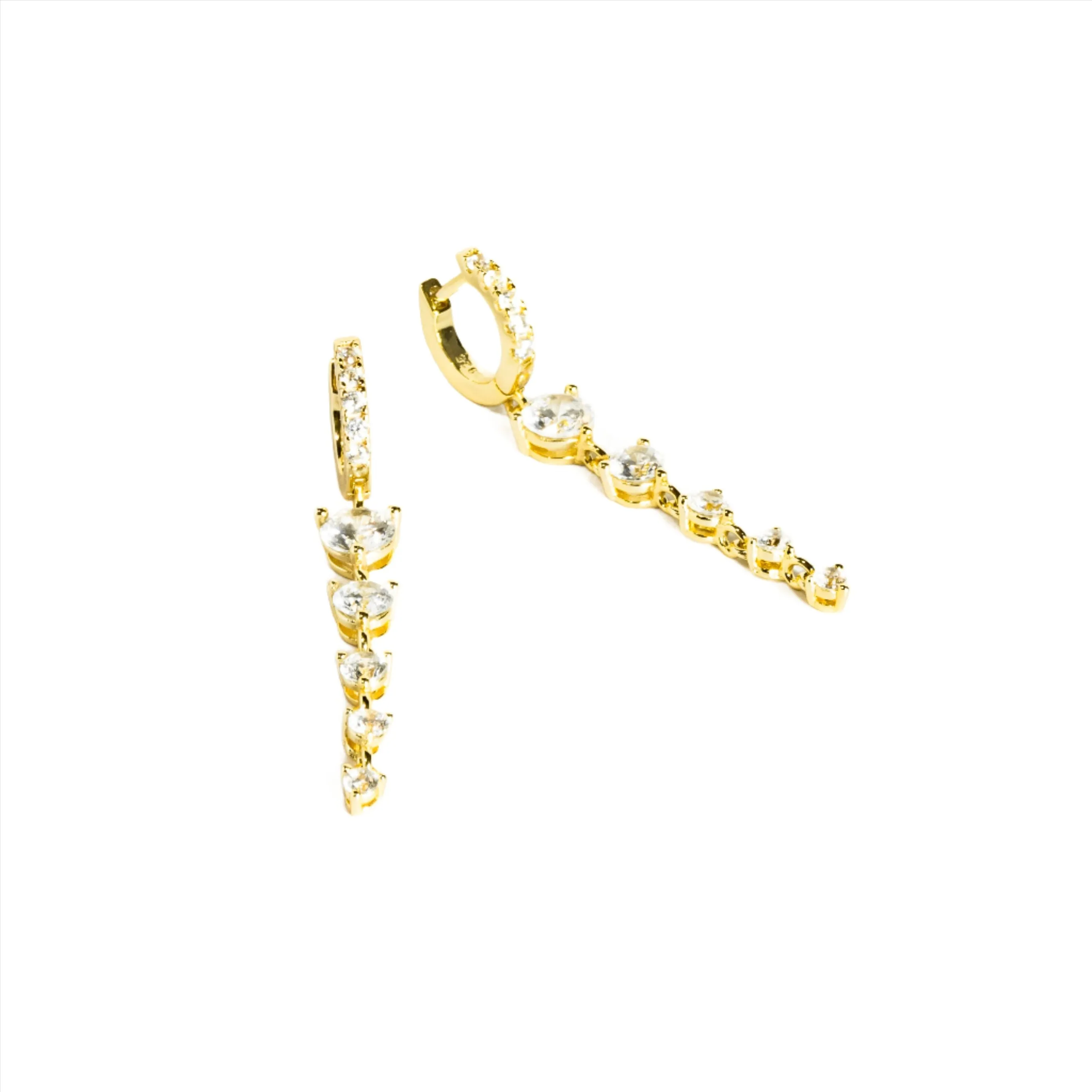 Posh Drop Earrings Vermeil