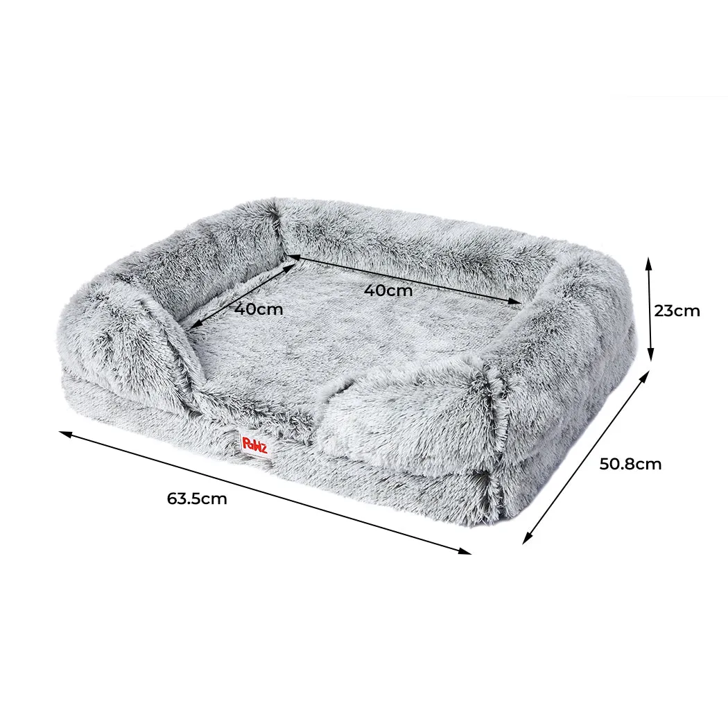 SMALL Dog Beds Pet Orthopedic Sofa - Grey