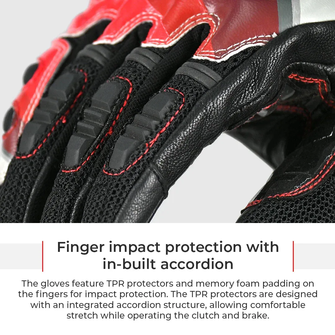 ViaTerra Holeshot Pro Semi Gauntlet Hybrid Gloves