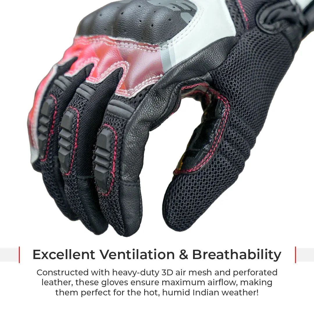 ViaTerra Holeshot Pro Semi Gauntlet Hybrid Gloves