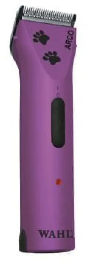 Wahl Arco Clipper with 5-in-1 Blade, Purple w/ Paw Prints