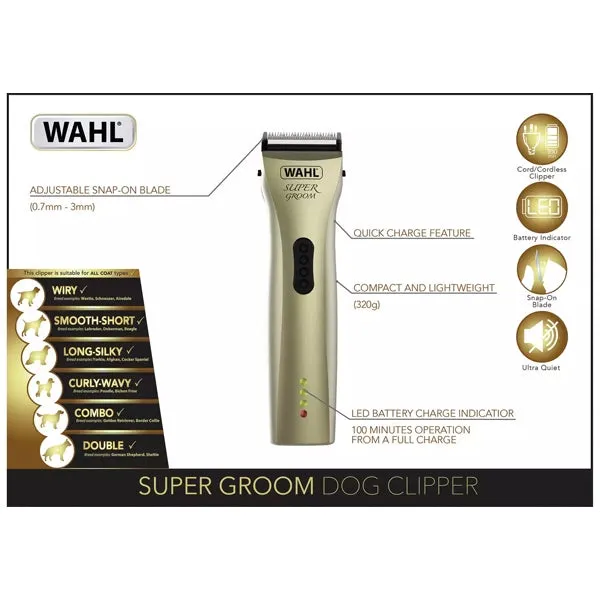 Wahl Super Groom Clippers - Cordless